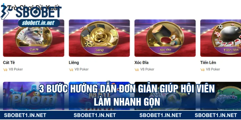 3 bước hướng dẫn đơn giản giúp hội viên làm nhanh gọn