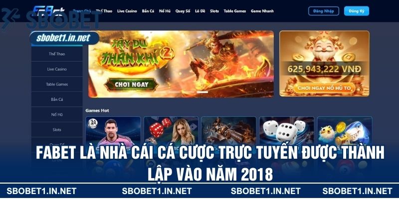 FABET là nhà cái cá cược trực tuyến được thành lập vào năm 2018