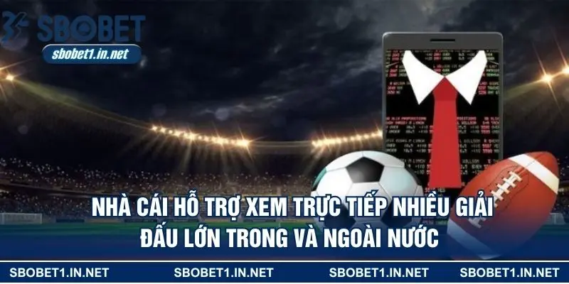 Nhà cái hỗ trợ xem trực tiếp nhiều giải đấu lớn trong và ngoài nước 